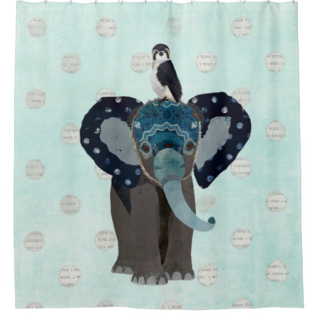 RIDEAUX DE DOUCHE ELEPHANT & FALCON (Devant)