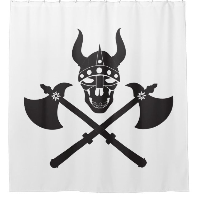 Rideaux De Douche emblème viking (Devant)