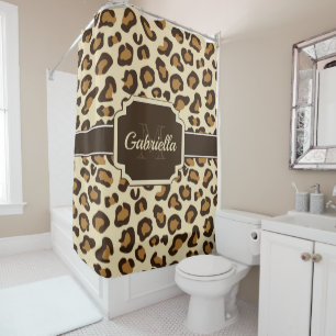 Rideaux De Douche Empreinte de léopard