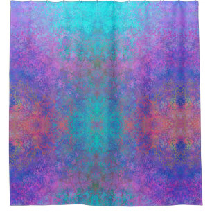 Rideaux De Douche Encre d'alcool arc-en-ciel, Abstrait coloré