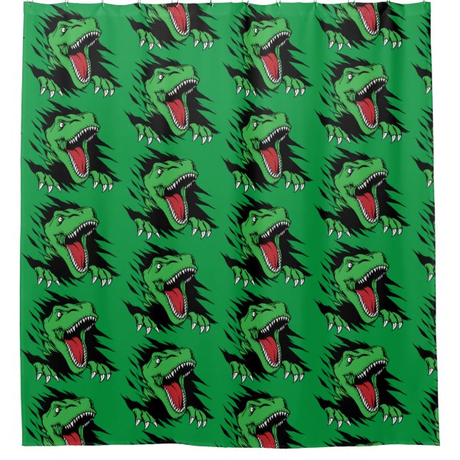 Rideaux De Douche Enfants dinosaures (Devant)