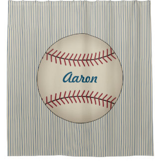 Rideaux De Douche Enfants Sports Garçons Baseball Salle de bain Douc