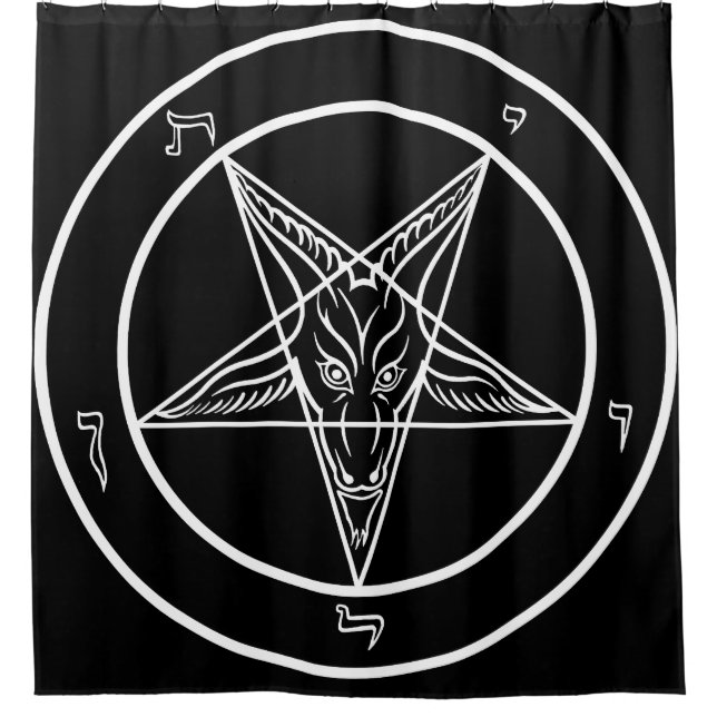 Rideaux De Douche Énorme 6' bannière de x6 Baphomet (Devant)