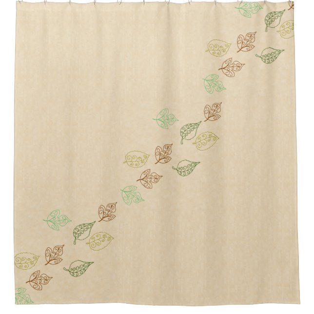 Rideaux De Douche Ensemble de salle de bain d'automne, Personnaliser (Devant)