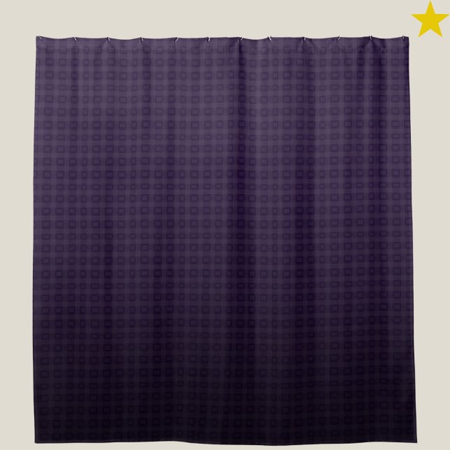 Rideaux De Douche Ensemble de salle de bain violet foncé à motif à c (Créateur téléchargé)