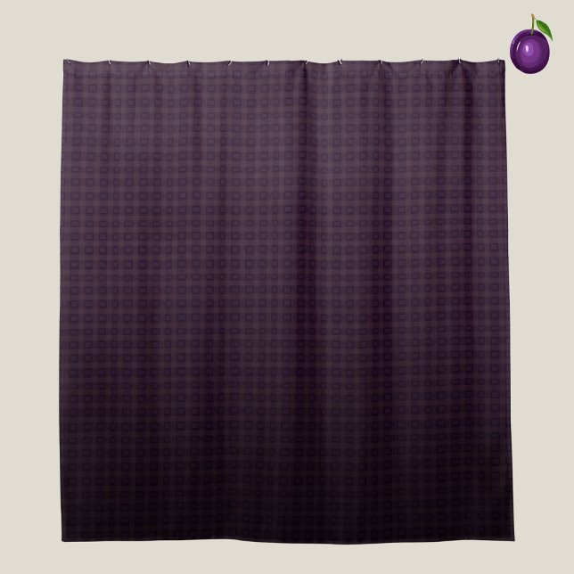 Rideaux De Douche Ensemble de salle de bain violet foncé à motif à c (Créateur téléchargé)