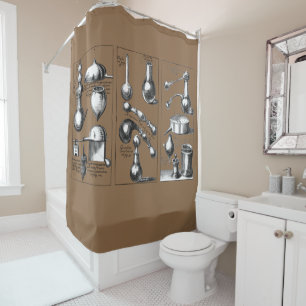 Rideaux De Douche Épice de l'équipement de laboratoire d'alchimie
