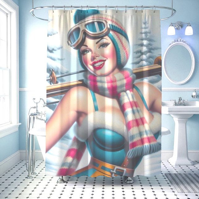Rideaux De Douche Épouse d'hiver fille (Créateur téléchargé)