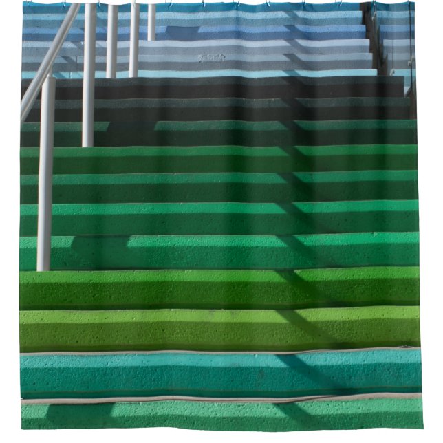 Rideaux De Douche Escaliers multicolores (Devant)