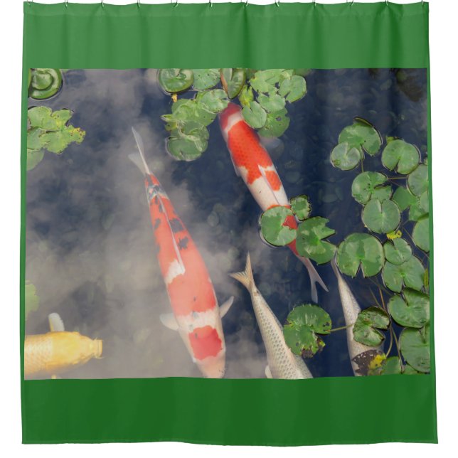 Rideaux De Douche Étang de Koi (Devant)