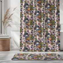 Étang de lotus en bleu crème vert rose jaune