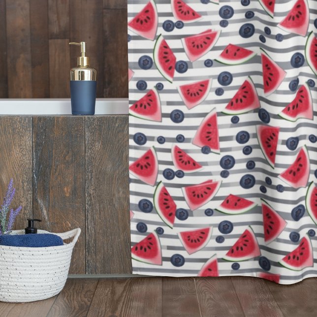 Rideaux De Douche Eté Watermelon Stripes (Créateur téléchargé)