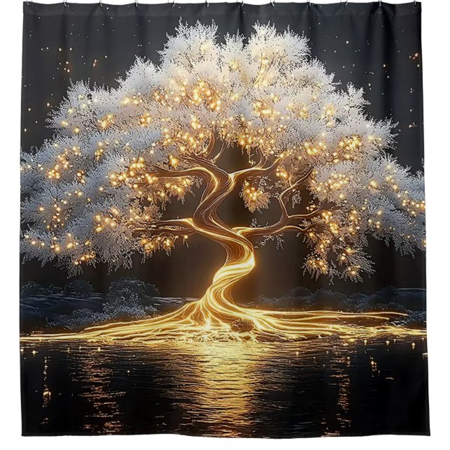 Rideaux De Douche Ethereal Tree of Life (Devant)