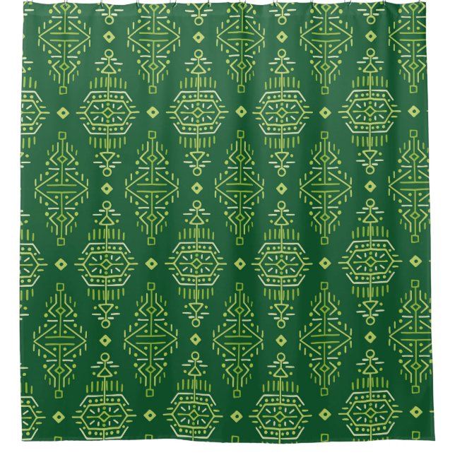 Rideaux De Douche Ethnic Boho : Creative Tribal Seamless. (Devant)
