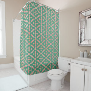 Rideaux De Douche Ethnic Marocain Motif géométrique