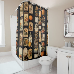 Rideaux De Douche Étiquettes de récupérateur Halloween Automne 5 sur