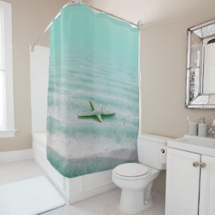 Rideaux De Douche Étoile de mer Océan Été Vacances Plage Tropicale