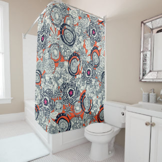 Rideaux De Douche étoile rose orange