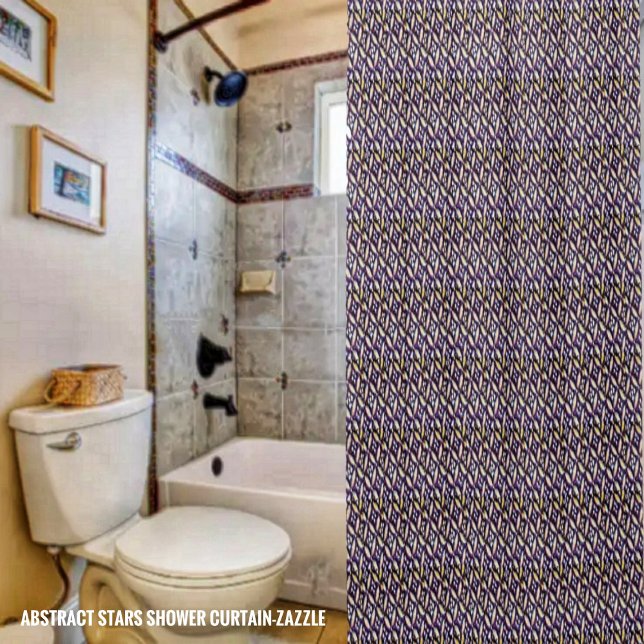 Rideaux De Douche Étoiles Abstraites (Créateur téléchargé)