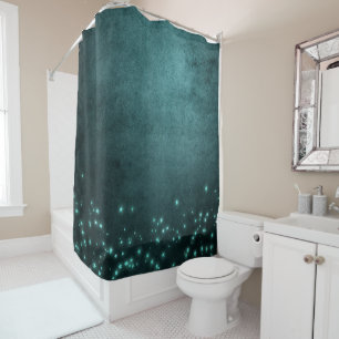 Rideaux De Douche Étoiles Mystic Twilight   Luminosité de néon vert 