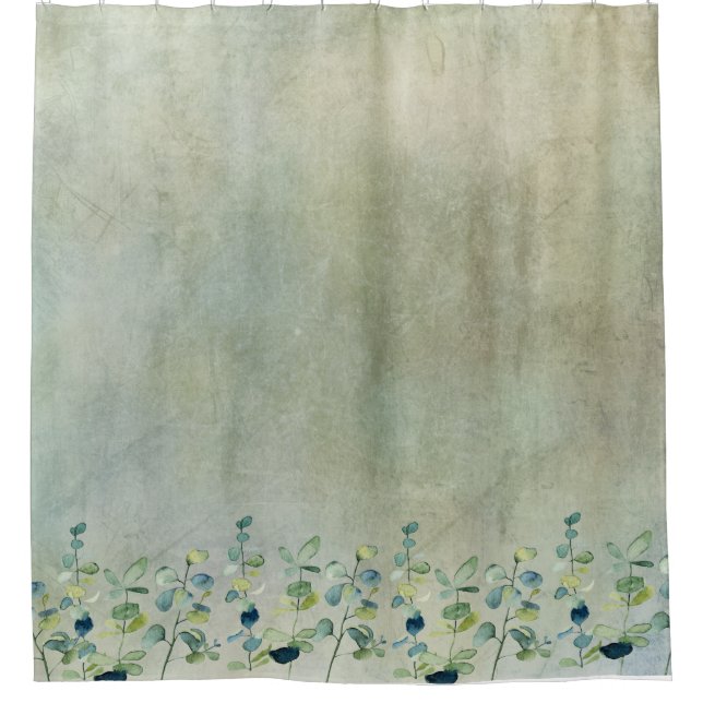 Rideaux De Douche Eucalyptus floral élégant (Devant)