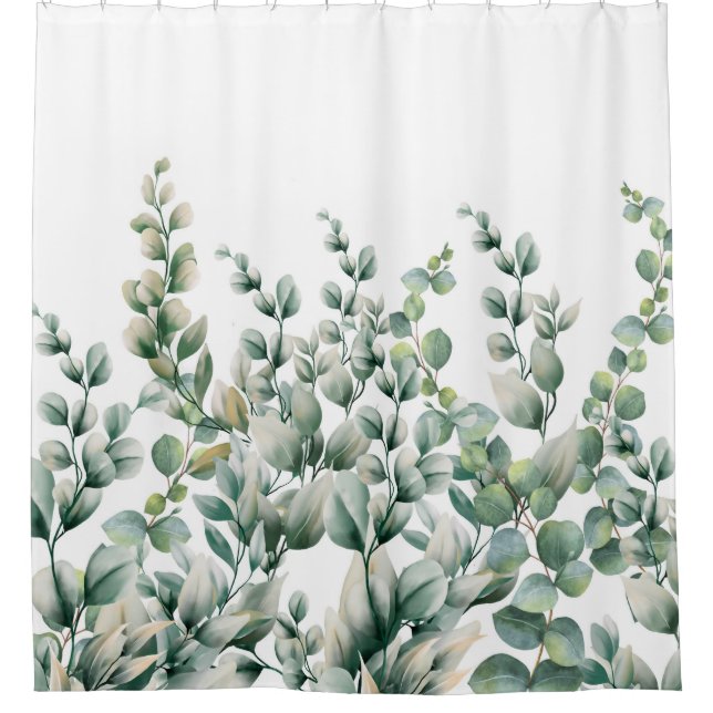 Rideaux De Douche Eucalyptus vert (Devant)