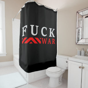 Rideaux De Douche F@ck guerre contre la guerre