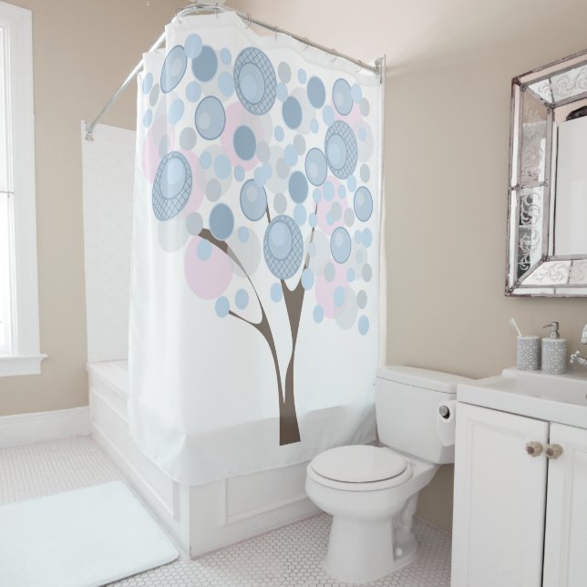 Rideaux De Douche Fabuleux, bois (En situation)