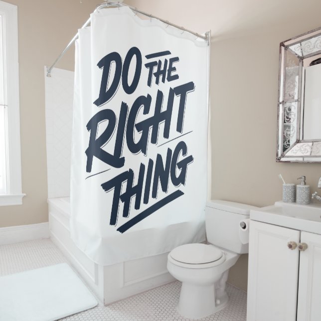 Rideaux De Douche Faites ce qu'il faut 1 (En situation)