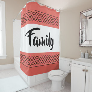 Rideaux De Douche Famille Corail