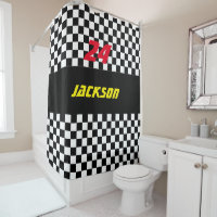 Fans Checkered noires et blanches de course