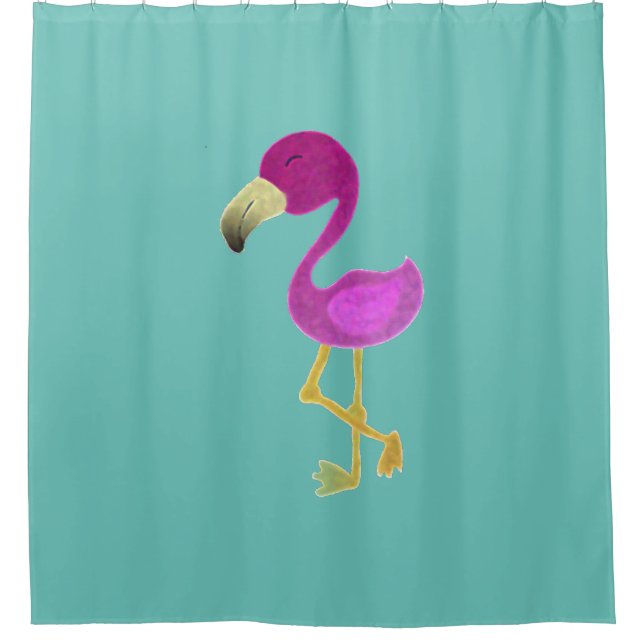 Rideaux De Douche Fantastique Flamingo (Devant)