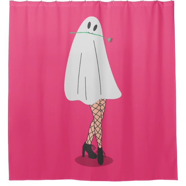 Rideaux De Douche fantôme halloween poissonnets jambes (Devant)