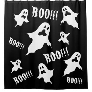 Rideaux De Douche Fantômes d'Halloween Éffrayants personnalisés