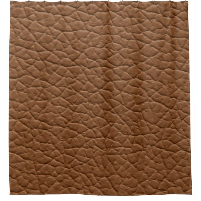 Rideaux De Douche Faux cuir teintes brun clair texture majeure. abs (Devant)