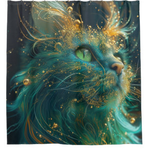 Rideaux De Douche Feline mystique