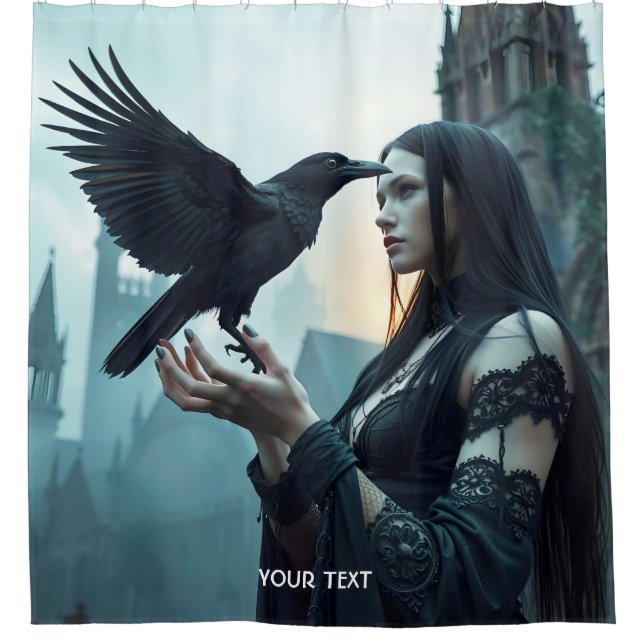 Rideaux De Douche Femme gothique de la Renaissance mignonne Imaginai (Devant)