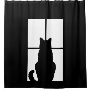 Rideaux De Douche Fenêtre Cat Cliquez pour sélectionner votre Arrièr