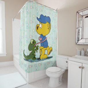 Rideaux De Douche Ferald et Baby Lizard