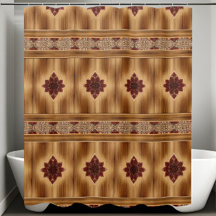 Rideaux De Douche Ferme Rustique Douche rideaux Style horizontal