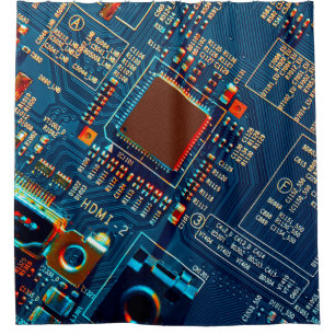 Rideaux De Douche Fermeture de la carte de circuits électroniques. é