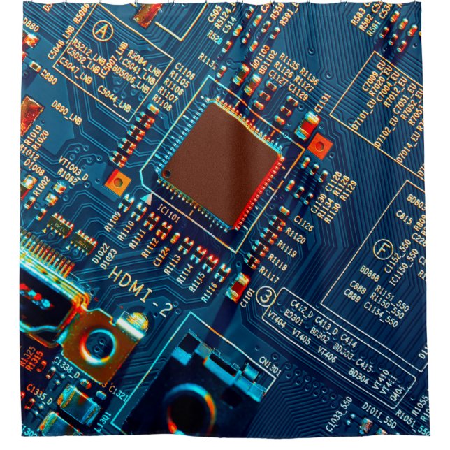 Rideaux De Douche Fermeture de la carte de circuits électroniques. é (Devant)