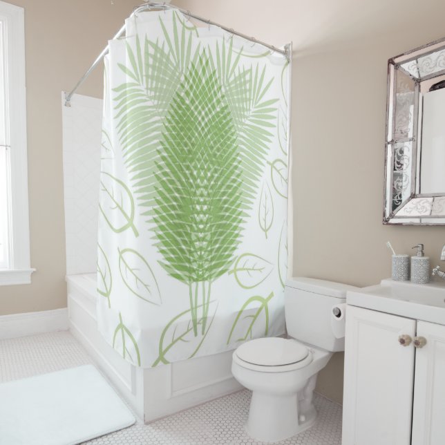 Rideaux De Douche Fern Forest Mix n Match (En situation)