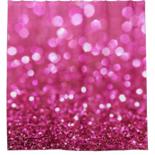 Rideaux De Douche Festive Rose foncé : Élégant Abstrait.
