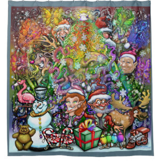 Rideaux De Douche Fête de Noël