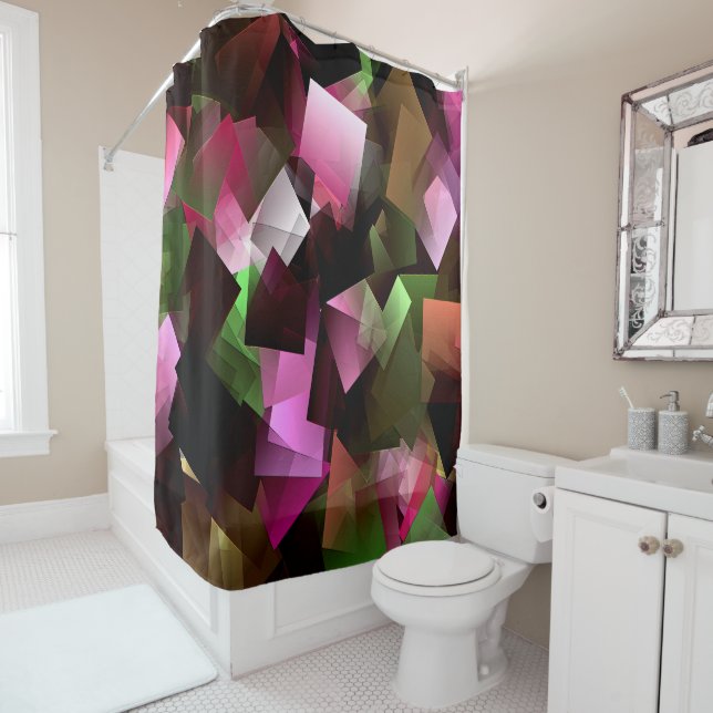 Rideaux De Douche Fête du bois d'oeuvre..... (En situation)