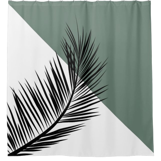 Rideaux De Douche Feuille de palme (Devant)