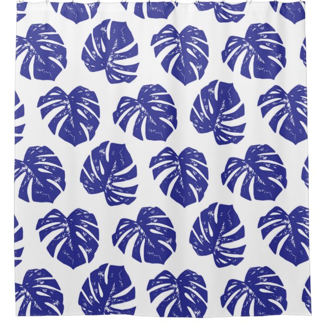 Rideaux De Douche Feuille de palmier tropical motif (Devant)