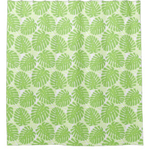 Rideaux De Douche Feuille de plante tropicale - motif de Monstera