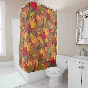 Rideaux De Douche Feuilles d'automne colorées